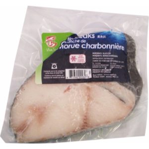 FROZEN BLACK COD STEAK N-VP