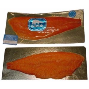 FROZEN SMOKED STEELHEAD SALMON