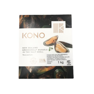 KONO GREEN MUSSELS 1/2 SHELL